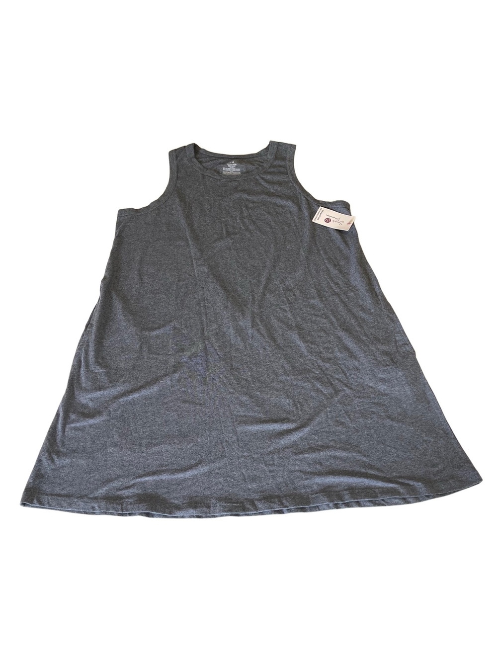 Secret Treasures Women's Size 2X Gray Tank Chemise Short Sleepwear Dress